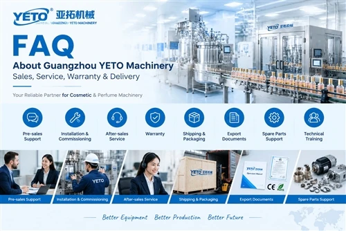 Vanlige spørsmål om Guangzhou YETO Machinery – Salg, service, garanti og leve...